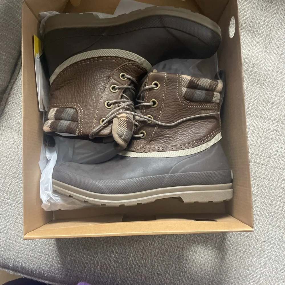 🔴Muck Boot Co. Women's Waterproof Brown Lace-Up Duck Boots